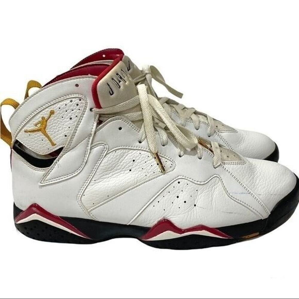 Nike Air Jordan 7 Retro Cardinal 2006 White Black Red Sz 12 304775-101